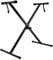 Cross Braced X Frame Music Piano Keyboard Stand with 7 Adjustable Height Positions by Crystals® (Single Braced Stand)