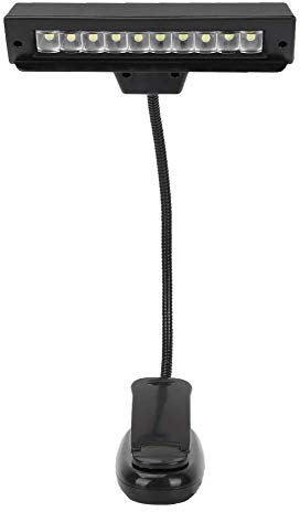 Clip On Notenpultleuchte Orchestra LED Lampe mit 360 Grad Schwanenhals für Schreibtisch Tisch
