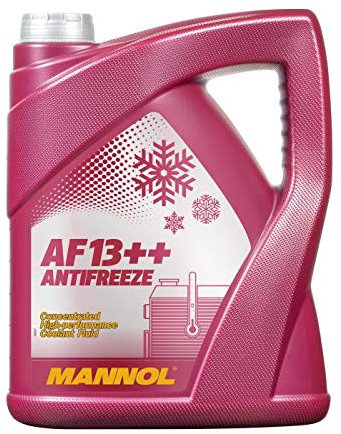 MANNOL 1 x 5 Liter, AF13++ Antifreeze Kühlerfrostschutz Konzentrat Rot G13
