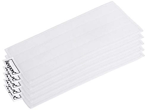 KEEPOW Lot de 5 chiffons de nettoyage pour Kärcher KV 4 - Balai à batterie vibrant - Fixation Velcro et lavable