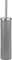 EPISTAR Silicone Toilet Brush & Holder Set - Stainless Steel - Replacement Heads Available - 45cm Tall - Toilet Brush Silicone with Long Handle (Grey)