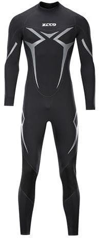 ZCCO Herren-Neoprenanzug, 3 mm Premium Neopren, volle Ärmellänge, Taucheranzug für Spearfishing, Schnorcheln, Surfen, Kanufahren, Taucheranzug (Herren-1, M)