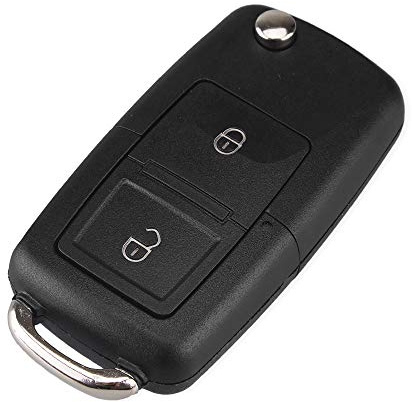 Energy01 - Cover per chiave a 2 pulsanti, compatibile con Volkswagen MK4, Bora, Golf 4, 5, 6, Passat Polo Bora Touran