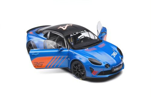 Solido Alpine A110 Cup 2019, Modellauto, Zinkdruckguss, Maßstab 1:18, blau