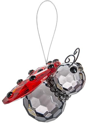 Ganz ACRY-741 Hänge-Ornament, 7,6 cm Länge, Acryl (Marienkäfer)