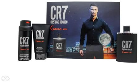 Cristiano Ronaldo Cr7 Game On Eau de Toilette, 100 ml, Duschgel, 150 ml, Körperspray, 150 ml, 3 Stück