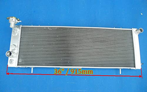 FSMOTO Radiateur en aluminium pour Jee-p Cherokee XJ et Comanche MJ 1991-2001 2,5 l/4 l