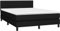vidaXL Boxspringbett mit Matratze Doppelbett Polsterbett Hotelbett Bett Bettrahmen Bettgestell Lattenrost Schlafzimmerbett Schwarz 140x200cm Stoff
