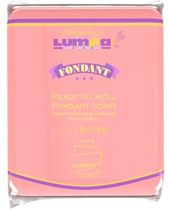 Dekozauber24 Premium Fondant, 500g, rosa, Rollfondant, in 17 Farben, weich und biegsam, essbar, Tortendeko Kuchen Deko