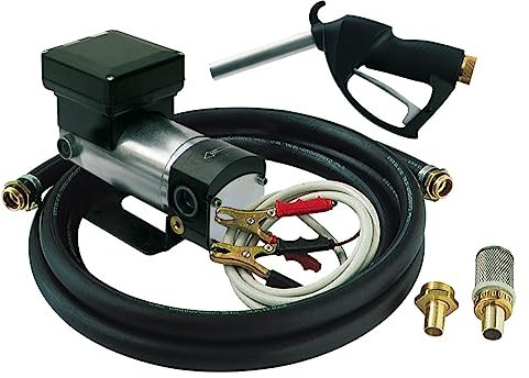 PIUSI tragbares Ölumfüllset mit 12V Viscomat DC-Pumpe, Fördermenge 10 l/min, Elektrokabel, manuelle Pistole, 4-Meter-Schlauch | Batterie-Kit Viscomat F00309060