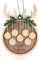Ornamenti di Natale, Ornamenti Natalizi in Alce di Legno Fai Da Te Nome di Famiglia Ornamenti Natalizi in Legno per Albero di Natale con Cordino Simpatica Targhetta da Appendere (7 Nomi)