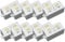 rhinocables RJ45 Cat 6 Gigabit Inline Punchdown Krone Coupler Joiner for Ethernet Cables (10, White)