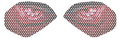 Eighosee Motorrad Scheinwerfer Schutz Aufkleber Scheinwerfer Körper Aufkleber Fit für YZF R1 2015-2018 D