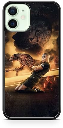 Générique Phone Case Compatible Iphone 12 Mini Silicone TPU Mbappé Footballer Champion Star Goat Ronaldo Messi