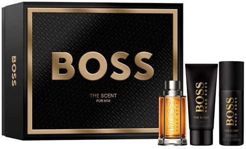 Estuche BOSS para hombre de 3 piezas Estuche de regalo festivo BOSS The Scent