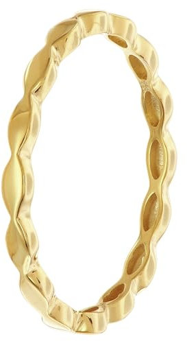 trendor Damenring Gold 333/8K wunderschönes Schmuckstück für Frauen, edle Geschenkidee und tolles Accessoire, 68422-56 Ringgröße 56/17,8