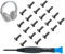 SOWLWIT Viti Ricambio ad Archetto per Beats Studio 3, Studio 2, Studio 1.0, Studio Pro Cuffie, 20pz Viti ad Archetto, Facile installazione fai da te - Nero