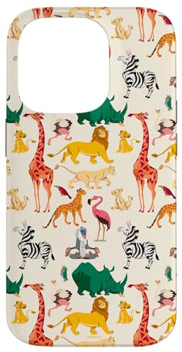 iPhone 14 Pro Disney The Lion King Animals of the Pride Lands Pattern Case