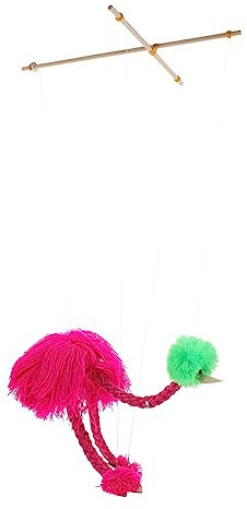 JOINPAYA Plisch Spielzeug Kuscheltier Tierdesign-Marionette Für Kinderspielzeug Hühner Marionetten Heiser Giraffe Puppenaugen Spielzeuge Plüschtiere Marionette Lustige Marionette Kiefernholz