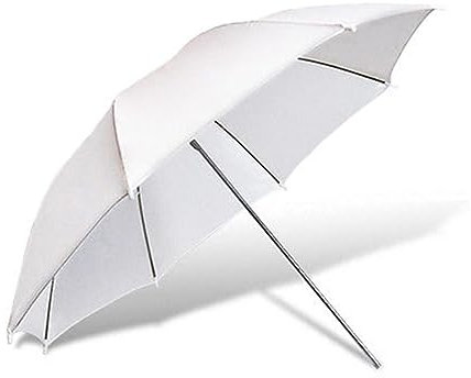OSALADI 2piezas Umbrella De Luz para Fotografía Parasol con Metálico para Iluminación De Flash y Blanco