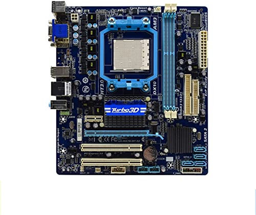 HYUIND Cartes mères Fit for GIGABYTE GA-MA78LMT-S2 Carte mère de Bureau 76 0G AM3 DDR3 8GB SATA II USB2.0 Micro ATX Carte mère Originale