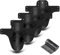 NICEDACK MTB Schutzbleche,Fahrrad Mudguard 4 Stücke MTB Mud Guard Mountainbike Hinten und Vorne Schlamm schaber Spritzschutz (A-Schutzbleche, A-Schwarz)