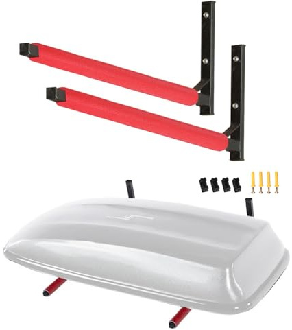 Dachbox Wandhalterung 80cm Snowboard Halterung Wand, Platzsparende Aufbewahrung für Garage und Keller, Wandhalterung für Gartengeräte Skibox Sportgeräte - Max. Tragkraft 40kg