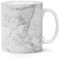 White Grey Classic Marble Effect 10oz Mug Cup