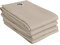 Deconovo Verdunkelungsvorhang Gardine Wohnzimmer Thermogardine Kälteschutz Ösen, 260x140 cm(HöhexBreite), Beige, 4er Set