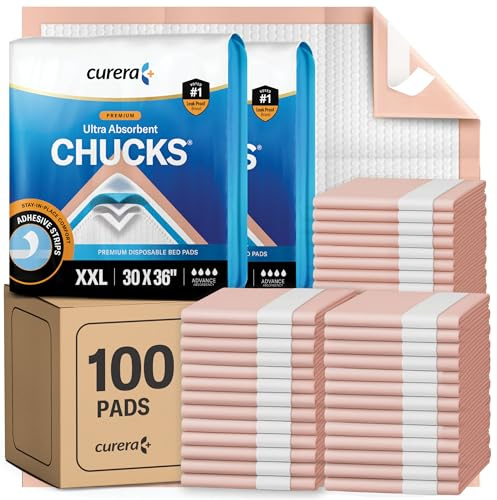 Curera Chucks® Premium Disposable Underpads - 30x36 [100-Pack] Bed Pads