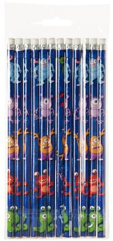 Schnooridoo 12 x Bleistifte Monster Kindergeburtstag Mitbringsel Give Away