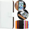 Roar Handyhülle für iPhone 4 4S Hülle Klappbar Magnetisch mit Kartenfach Klapphülle Tasche Flip Case Wallet Etui Schutzhülle, Weiss