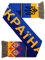 Ukraine Ukraina-Fußball-High-Definition-HD-Strickschal, Weiß, Blau, Gelb, fits all