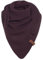 Knit Factory - Coco Dreiecksschal Junior - Mädchen Strickschal mit Wolle - Halstuch für Kinder - Lila Kinderschal - Umschlagtücher aus Hochwertige Qualität - Kinder XXL Schal - 140 x 60 cm - Aubergine