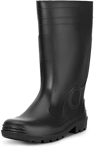 Ladeheid Stivali di Gomma in Eva Uomo LA-974 (Nero, 47 EU)