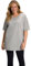 Ulla Popken, Damen, große Größen, Basic-Shirt, Rundhals Hellgrau Mélange 46-48