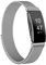 Amzpas Armbänder kompatibel mit Fitbit Inspire 2 & Fitbit Inspire HR & Fitbit Inspire, atmungsaktives Edelstahl-Schlaufen-Netz, magnetisch, verstellbar, Armband für Damen und Herren (klein, silber)