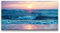 Paul Sinus Leinwandbild 120x60cm Meer Wellen Horizont Sonnenuntergang Abendröte