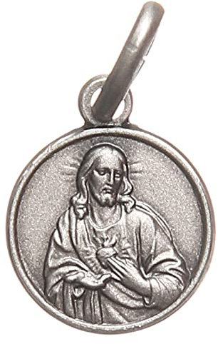 Holyart Skapulier Medaille heiligstes Herz Silber 925 10mm
