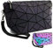 Holographische Kosmetiktasche für Handtasche Kleine Clutch Purses Beutel Geometrische Luminous Purse Holographic Bags Small Wrist Purses Münzbeutel and schminktasche Damen klein Pouch
