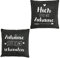 Cepewa Kissen Filz 2er Set Zuhause │ 38x38cm Print 2 Motive Spruch dunkelgrau │ Kuschelkissen Sofakissen Dekokissen (1 x 2er Set Kissen dunkelgrau)