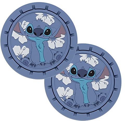 Plasticolor 001975R01 Disney Lelo & Stitch Auto-Untersetzer für Auto, LKW, SUV, 2 Stück