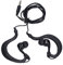Swimming Headphones, IP68 Waterproof in-Ear Earphones For Running, Cycling, Gym, Diving, Swimming Earbuds with 3.5mm Gold Plated Earphone Plugs(Black)