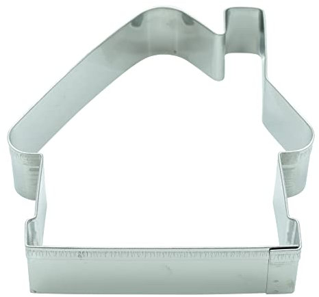 BekkiB Ausstecher „Haus“ - Ca. 9,5 x 8,5 cm - Spülmaschinengeeignete, große Ausstechform für Kekse, Plätzchen oder Lebkuchen - 11060