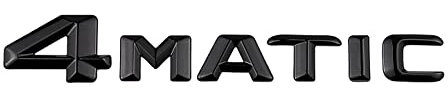4Matic Emblem schwarz glänzend hinten Kofferraum Logo Auto Badge Emblem Tuning Modifikation