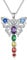 YAFEINI Schmetterling Halskette für Damen 7 Chakra Kette 925 Sterling Silber Yoga Chakra Anhänger Kette Weihnachten Chakra Schmuck Geschenk für Mama Frauen