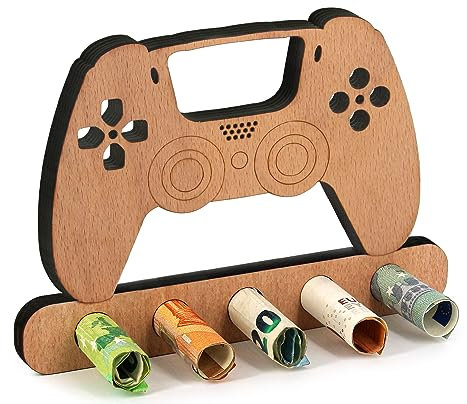 Giftota - Regalo di compleanno originale in legno - Regalo in denaro per PS4, PS5, Xbox o altre console di gioco - Gioco Controller regalo - Regali in legno - Regali per donne e uomini
