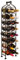 Biscottini Range Bouteille en Fer forgé L24xPR12xH105 cm - Porte Bouteille - Porte Bouteille vin - Range Bouteille frigo - Meubles de Salle à Manger - Meuble Cuisine Rangement