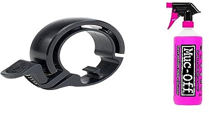 Knog,11980,Classic AA8Fahrradklingel UnisexErwachsene,schwarz, Gr.L & Muc-off Putz Reinigungsmittel Bike Wash Fahrradreiniger, 1L