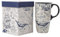 DUSVALLY Coffee Mug Coffee Ceramic Mugs Latte Tea Cup with Lid and Gift Box 17oz.Big Mug,Navigation